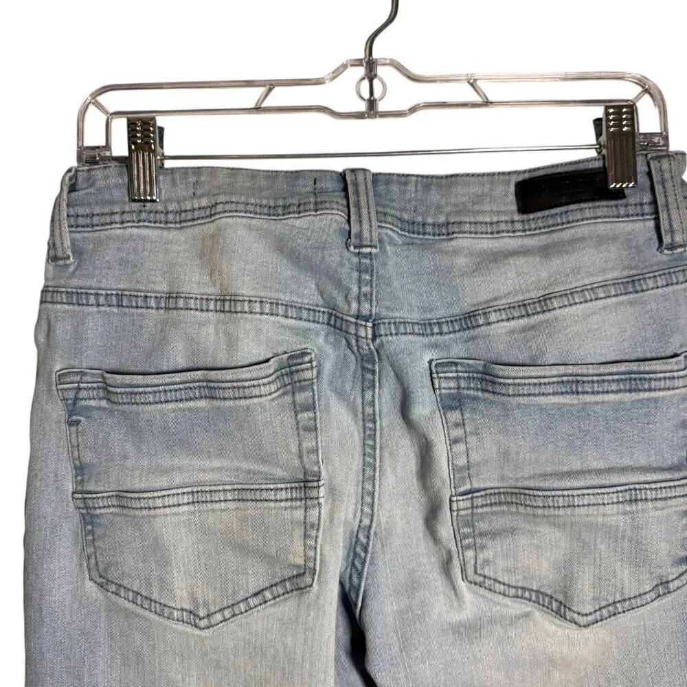 Kenneth Cole Mens Light Wash Denim Jeans Size 32 Straight Leg